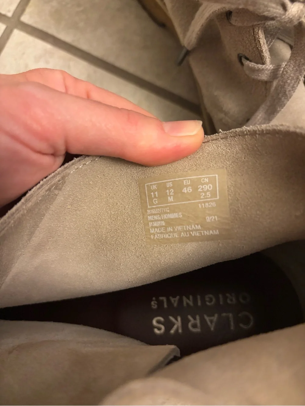 Clarks Taupe Suede Chukka Boots